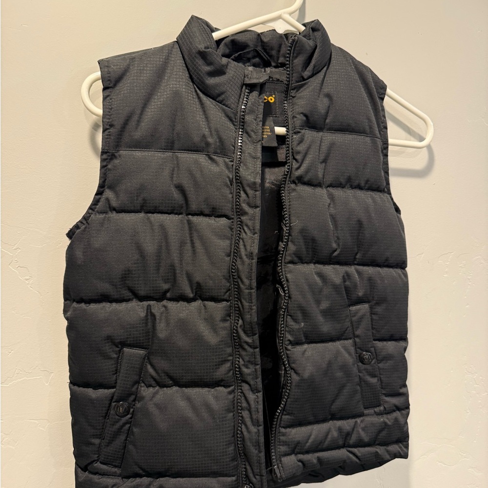 Kids Black Puffer Vest